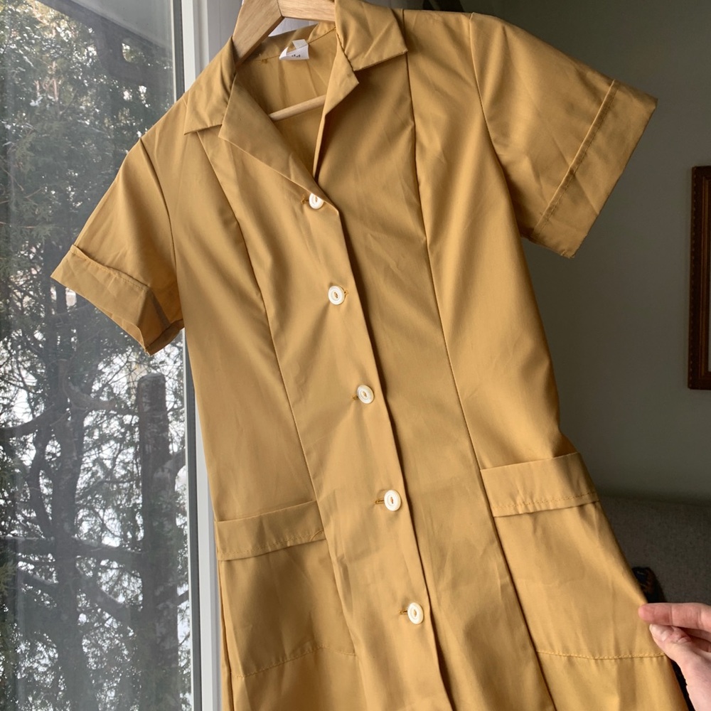 Uniform Mustard/ Camel Dress